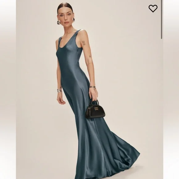 Reformation | Dresses | Reformation Blue Maxi Dress | Poshmark